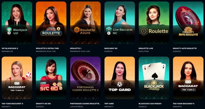 Live Casino at RocketPlay